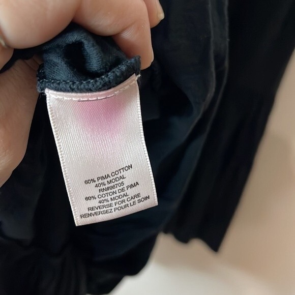 Rebecca Taylor Black Pima Modal Open Back Swing Dress with Chain Details Large - Picture 9 of 9